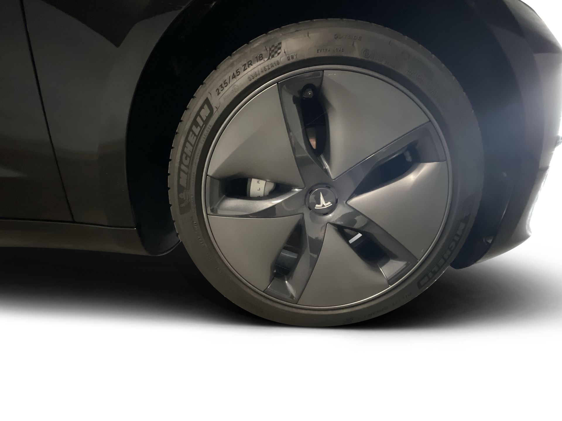 Details for a Passenger Side Front Wheel & Tire